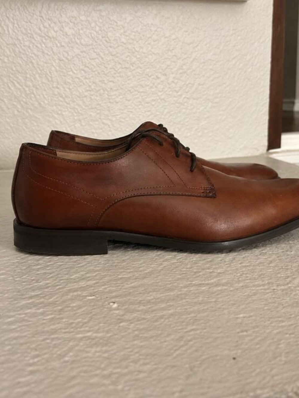Aldo Genuine Leather Size 11 Brown Lace Up Dress Shoe wore once